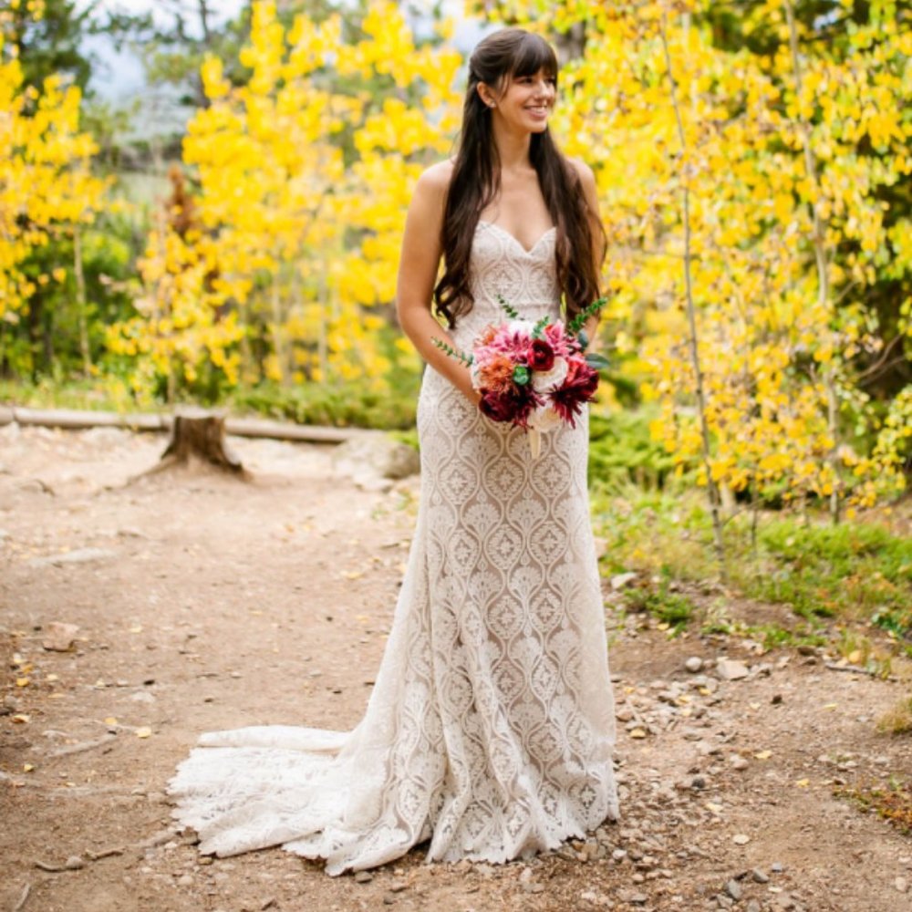 BHLDN Lace Wedding Dress